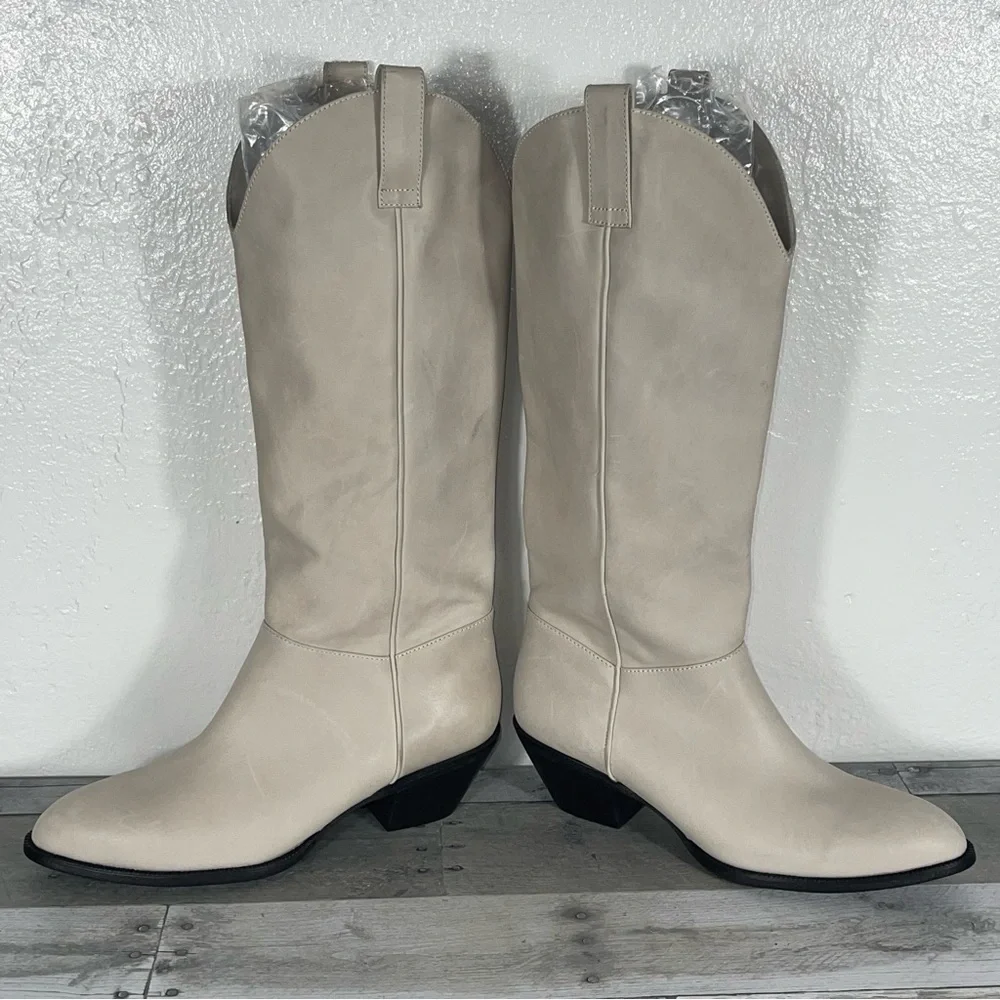 Jeffrey Campbell Women’s Blade 2 Western Boot - Ivory - Sz - 10